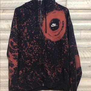 NIKE reworked zip up hoodie